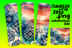 VIBRANT 20oz Tumbler Artwork for Gifts , Watercolor Patter Product Image 1