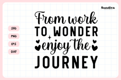 Heartfelt Retirement Quote SVG | Enjoy The Journey Product Image 3