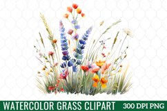 Watercolor Grass Clipart Product Image 1