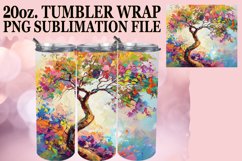 Blossom Chic Vibrant Dynamic Whimsical Floral Tumbler Product Image 1