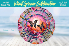 Cute butterfly windspinner |Summer Wind spinner sublimation Product Image 1