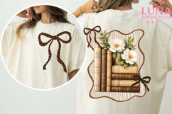 Colorful Boho Floral Bookworm Png, Bookish Png, Preppy Book Product Image 4