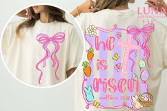 He Is Risen Easter png, Christian Easter Design, Religious Product Image 3
