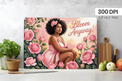 Afro Girl/Woman Melanin braided hair Cutting Board PNG Desig Product Image 1