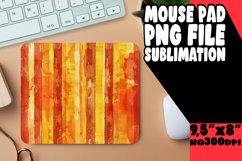 Chic Floral Stripe Mouse Pad - Fashionable Essential Product Image 1