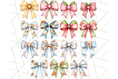 Bright Summer Bow PNG, Cute Watercolor Coquette Bows Png Product Image 4