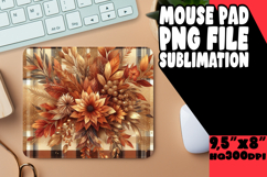 Joyful Mouse Mat Design Sublimation, Autumn Flower Product Image 1
