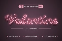 Valentine - Editable Text Effect, Font Style Product Image 1