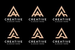 set of initial letter A logo vector design Product Image 1