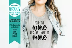 Bride SVG | Wine bachelorette party shirt, bridal shower Product Image 1