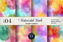 Watercolor Wash Digital Paper | Seamless Rainbow Texture Product Image 1