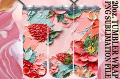 Blooming 20oz Tumbler Wrap Art Product Image 1