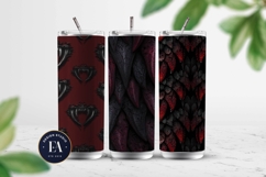 Vampire Fangs Pattern, Dark Gothic Teeth Digital Paper Product Image 2