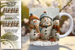 Holiday Mug Wrap 11oz/15oz Gingerbread Man Art Product Image 1