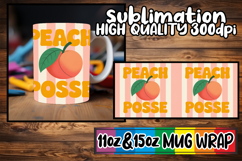 Inspired dreams sublimation mug wrap, Retro Food Product Image 1
