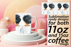 Dynamic Vibrant Watercolor Friends Mug Wrap: 11oz 15oz Product Image 1