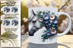 FASHIONABLE PNG for 15oz Mug Wrap , Horse Product Image 1
