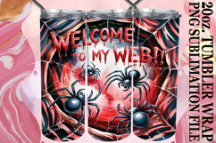 Inspiring sunsets 20oz tumbler wrap, Halloween Product Image 1
