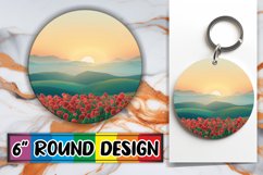 Sublimation Round Design Spring Beauty Views Product Image 1