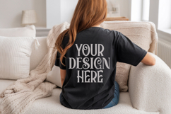 Black Comfort Colors C1717 Shirt Mockup, CC 1717 T-shirt C Product Image 1