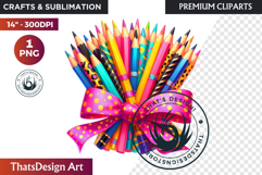 Girly Back to School teacher PNG Clipart Classroom decor Product Image 1