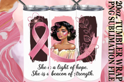 Happy Hearts 20oz tumbler wrap, Cancer Product Image 1