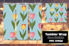 Sublimation Tumbler Wrap with Boho Floral Bliss Product Image 1