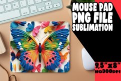Spring Butterfly 3D Mouse Pad - Vibrant Colors Product Image 1