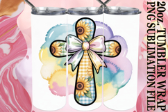 RADIANT SPIRITS 20oz TUMBLER WRAP, Cross and Bow Product Image 1
