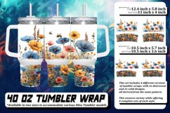 Meadow of Delight 40oz Tumbler Sublimation Product Image 1