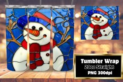 Christmas Snowman Tumbler Wrap 3D Design Product Image 1
