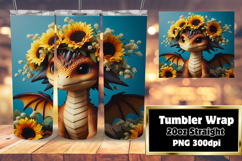 Stylish 20oz Wrap for Personalized Gifts , Dragon Product Image 1