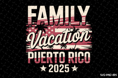 Family Vacation 2025 SVG Design | Summer | SVG Cut files Product Image 1