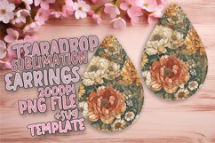 Chic Retro Pattern Earring Collection PNG Product Image 1