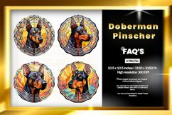 Doberman Pinscher Wind Spinner Sublimation - 04 Variation Product Image 1