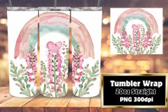 Colorful Rainbow Tumbler Wrap for 20oz Sublimation Product Image 1