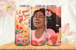 Black Girl Magic Black Woman Positive mind 20oz Tumbler wrap Product Image 1