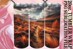 Cheerful thoughts 20oz tumbler wrap, Autumn Product Image 1