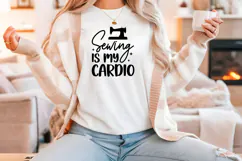 Funny Sewing Quote SVG For Sewist | My Cardio Product Image 4