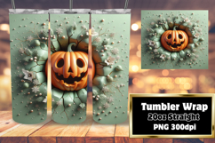 CHARMING 20oz Tumbler Template for Custom Gifts , 3D Pumpkin Product Image 1