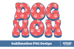 American Dog Mom 4th of July USA Paw DTF PNG Sublimation Product Image 1