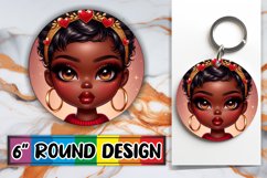 Sweet Keychain Designs for Gifts PNG, Love Girl Product Image 1