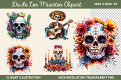 Da de Los Muertos Sublimation PNG Product Image 1