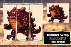 FLAWLESS PNG for 20oz Tumbler , Monster Product Image 1