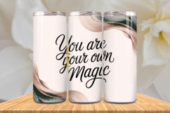 Positive Affirmations 20oz Tumbler wrap Inspirational Quotes Product Image 1
