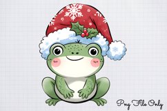 Woodland Christmas Watercolor Clipart PNG Product Image 1