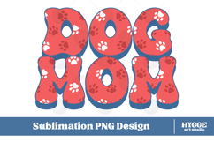 American Dog Mom 4th of July USA Paw DTF PNG Sublimation Product Image 1