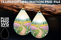 Sweet Teardrop Earrings Ideas PNG, Spring Product Image 1