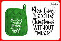 Christmas Pot Holder Quote SVG | Christmas Without Mess Product Image 3