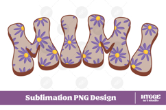 mimi Png Retro Flowers Mother&#039;s Day Floral Mom Sublimation Product Image 1